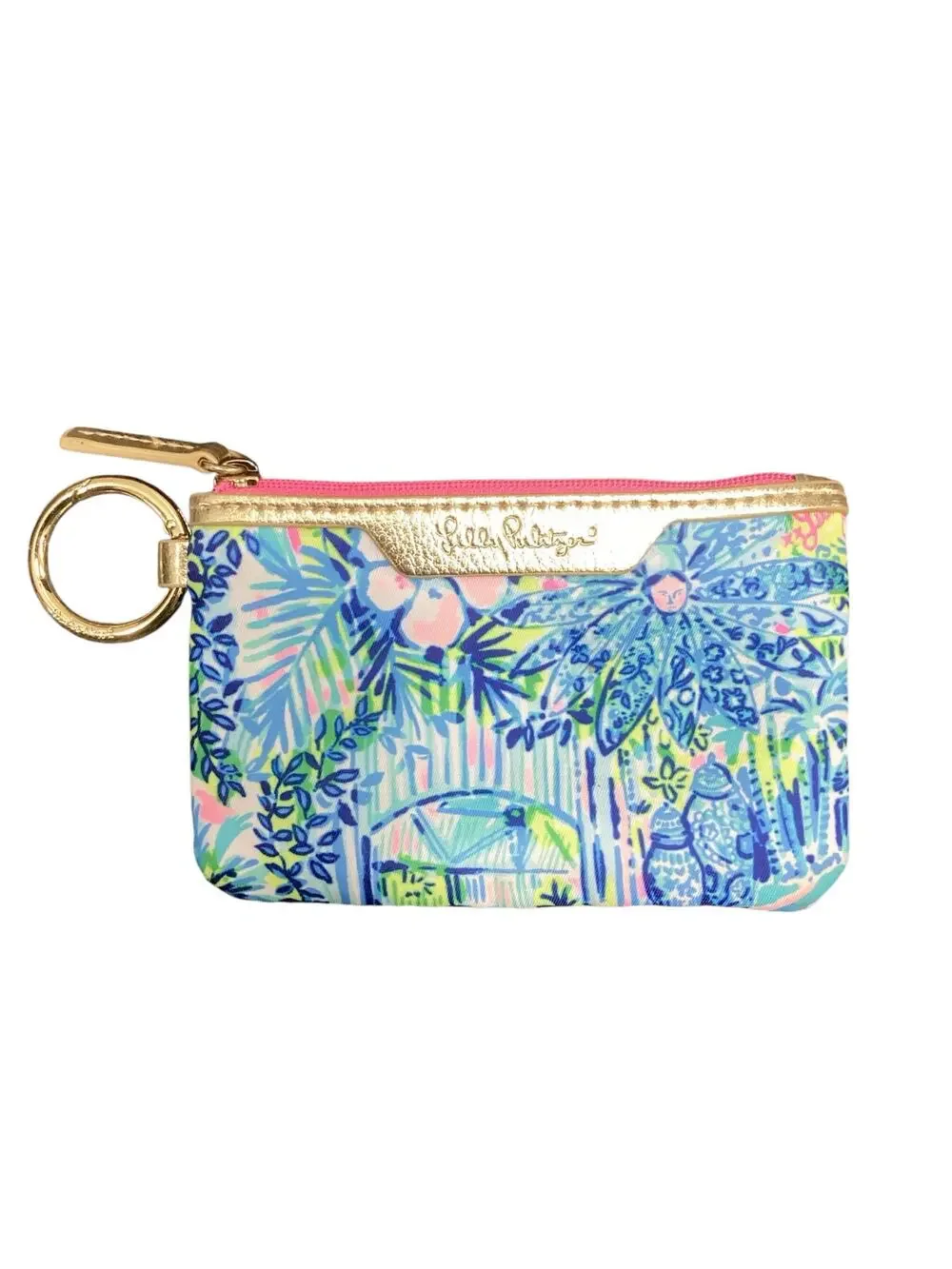 Lilly Pulitzer Wallet/ Pouch Women’s One Size ID/ Card Soft Case Blue Print
